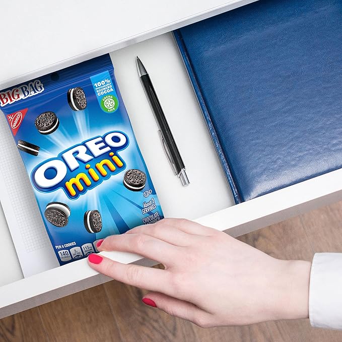 OREO Mini Chocolate Sandwich Cookies, Original Flavor, 12-3 oz Big Bags (Pack of 2)
