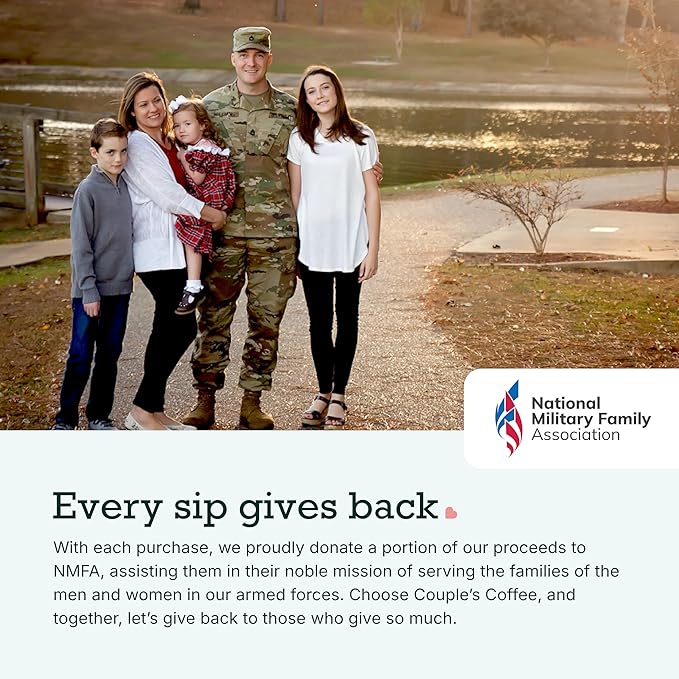Couple's Coffee K-Cups | S'more Flavored Coffee | Gives Back to Military Families | S'more Than Friends | Gourmet Coffee with Chocolate and Marshmallow Flavors | Compatible with K-Cups & Single Serve Brewers | 24 Count