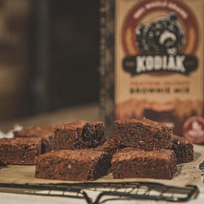 Kodiak Brownie Baking Mix, Chocolate Fudge, High Protein,100% Whole Grains, (Pack of 1)