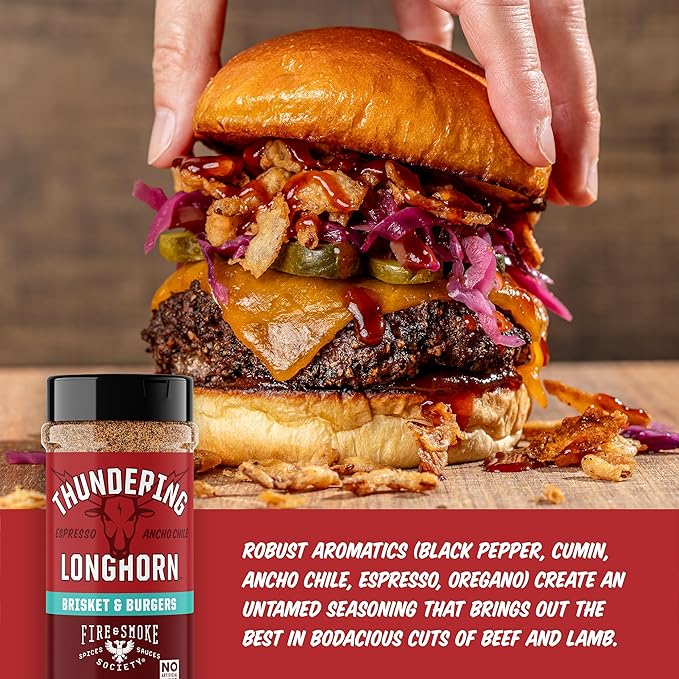 Fire & Smoke Society Flavor Core Variety Pack | BBQ Rubs and BBQ Seasonings for Smoking and Grilling | Fathers Day | Large Spices Set (4-Pack)