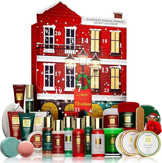 Advent Calendar 2025 Adult Women ??24pc Beauty & Spa Christmas Advent Calendar for Teen Girls ??Limited Edition Bath & Body Gift Set ??Makeup & Skincare Countdown Calendar