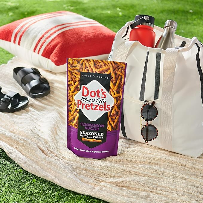 Dot's Pretzels Cinnamon Sugar Seasoned Pretzel Twist Snack, 16oz Grocery Sized Bag