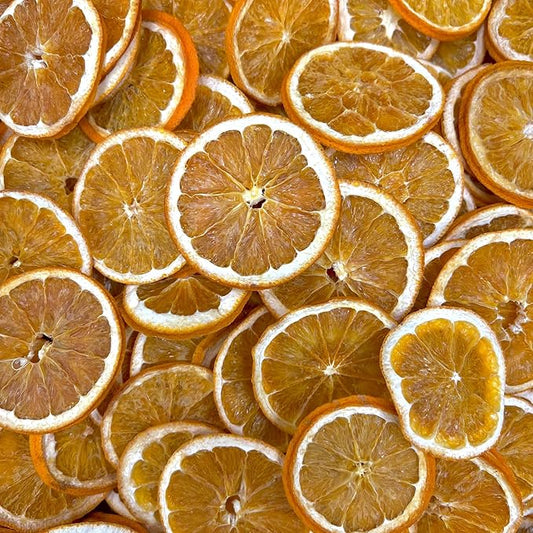 Dehydrated Dried Orange Slices | Orange Wheels | 45 + Servings Approx | 100% Natural No Added Sugars | For Cocktails, Wreath Making, Tea, Cakes, Decoration | Oranges For Cocktails | 3.5 OZ | 100 Grams