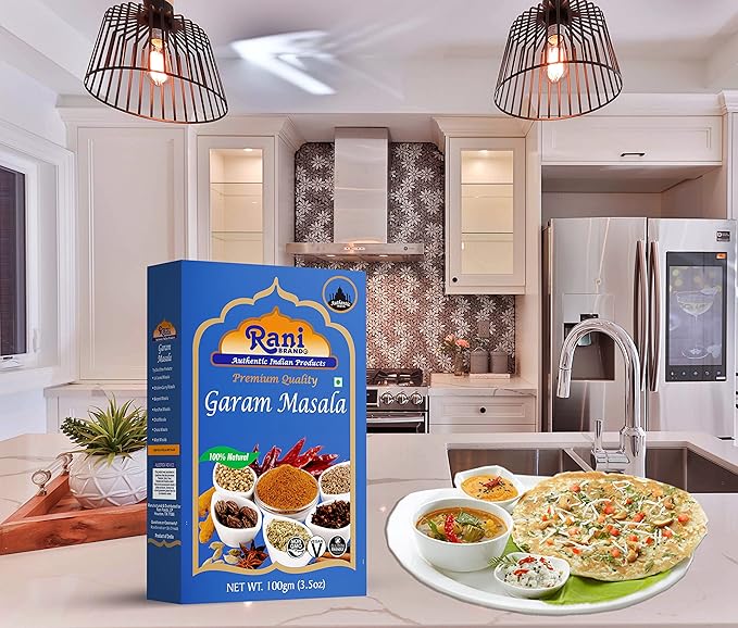 Rani Garam Masala Indian 11-Spice Blend 3.5oz (100g) Box Spice ~ All Natural, Salt-Free | Vegan | No Colors | Gluten Friendly | NON-GMO | Indian Origin