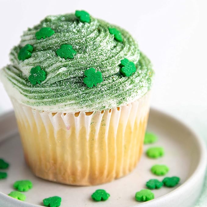Sweets Indeed, Edible Glitter, Perfect for Drinks, Cocktails, Beverages & Cake Decorating, Dessert Cake Topper, Gift, 4 grams (Green Edible Glitter)