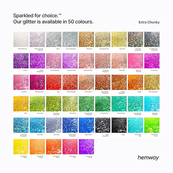 Hemway Premium Glitter Shaker - Sand Gold | Extra Chunky Metallic Flake Sequins for Resin & Epoxy Crafts | Craft Supplies for Tumblers, Festival, Hair, Face, Body, Eye & Nail Art | 115 g
