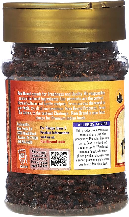 Rani Szechuan Peppercorns (Sichuan Peppercorns) 2.1oz (60g) PET Jar ~ All Natural | Gluten Friendly | Non-GMO | Perfect size for Grinders!