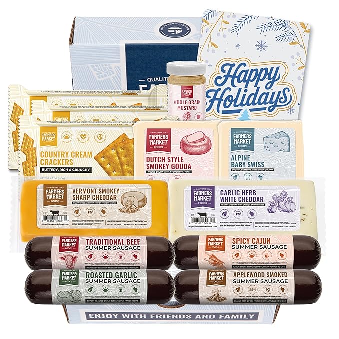 Farmers Market, Gluten Free, Keto, Paleo, Low Sodium, Zero Sugar, Christmas Charcuterie Board, Holiday Meat and Cheese Gift Baskets, Curated Selection