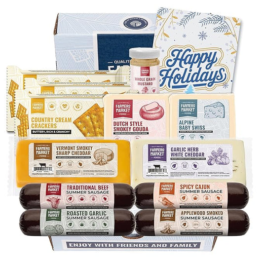 Farmers Market, Gluten Free, Keto, Paleo, Low Sodium, Zero Sugar, Christmas Charcuterie Board, Holiday Meat and Cheese Gift Baskets, Curated Selection