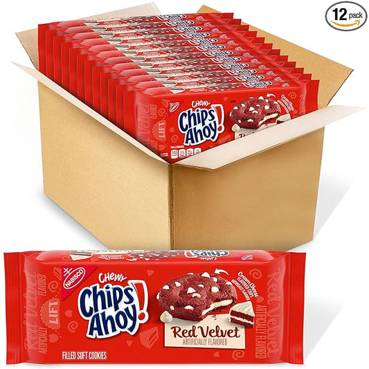 CHIPS AHOY! Chewy Red Velvet Cookies, 12 - 9.6 oz Packs
