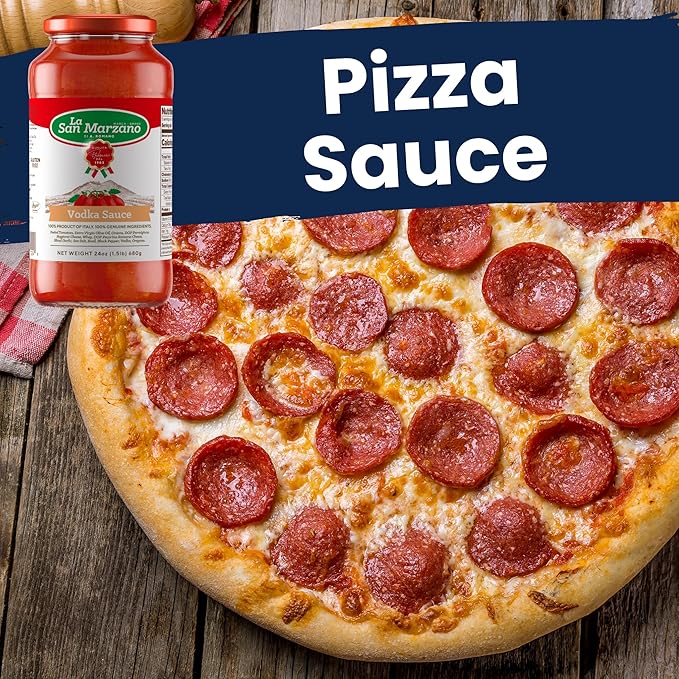 La San Marzano Vodka Sauce, 24 oz, Pasta Sauce Made in Italy, All Purpose Tomato Premium Quality, All Natural, Non GMO, Gluten Free
