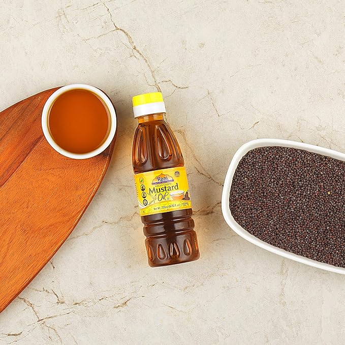 Rani Mustard Oil (Kachi Ghani) 6.76 Ounce (200ml) NON-GMO | Gluten Free | Vegan | 100% Natural | Kosher
