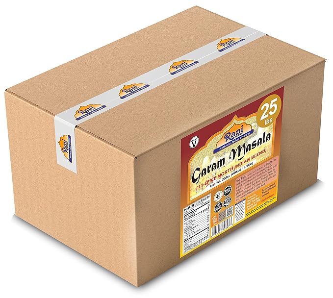 Rani Garam Masala Indian 11-Spice Blend 400oz (25lbs) 11.36kg Bulk Box ~ All Natural, Salt-Free | Vegan | No Colors | Gluten Friendly | NON-GMO | Indian Origin