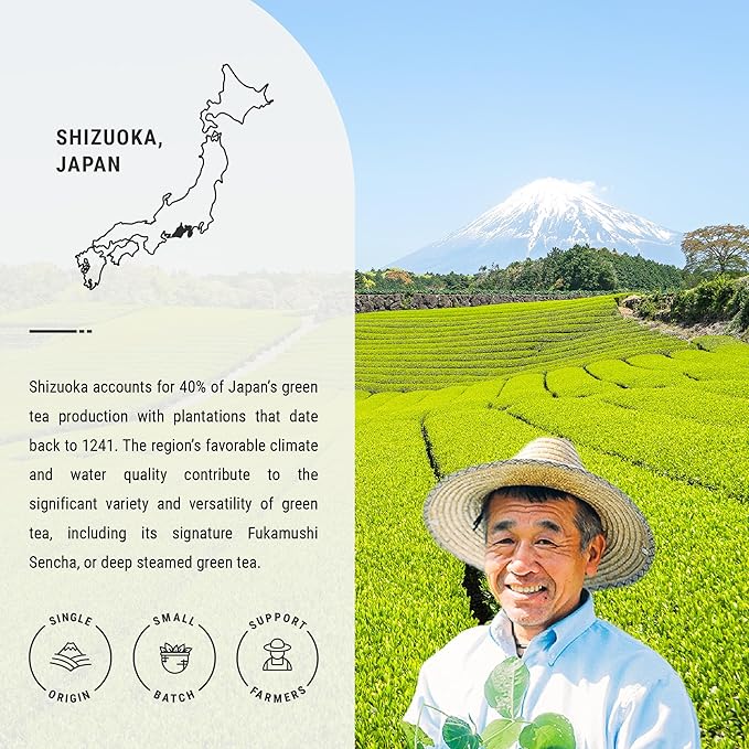 Senbird Premium Hojicha - Japanese Roasted Green Tea - From Shizuoka, Japan - Loose Tea In Airtight Tea Tin (1.76oz/50g)