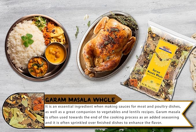 Rani Garam Masala Indian 11 Whole Spices Blend 14oz (400g) ~ All Natural, Salt-Free | Vegan | No Colors | Gluten Friendly | NON-GMO | Indian Origin