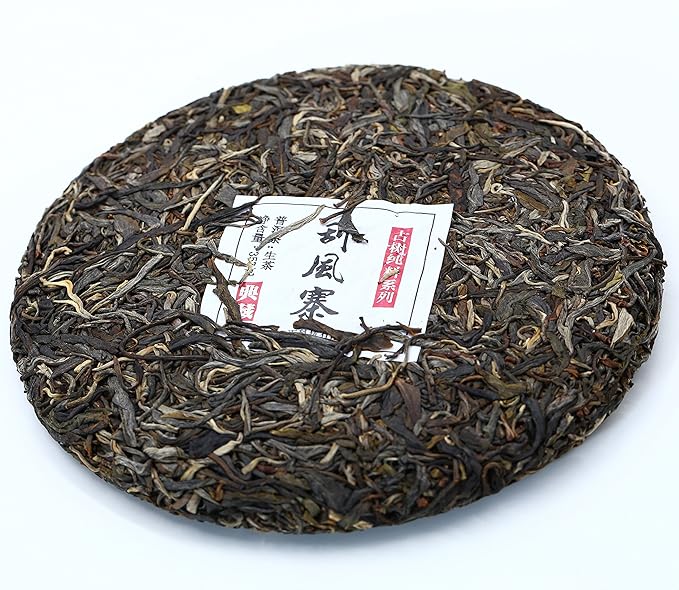 Yunnan Pu'er Tea, 357 Grams, Raw (Gua Feng Zhai) Raw PU'ER, Aged Fermented Puerh Tea, Chinese Sheng Black Tea for Daily Drink and Gift
