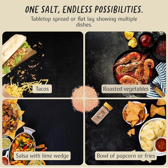 The Salted Roots - Prickly Chipotle Salt - Smoky & Fruity Seasoning - Infused with Prickly Pear, Chipotle Chiles & Lime - Perfect for Fajitas, Grilled Veggies & Cocktails - 4oz