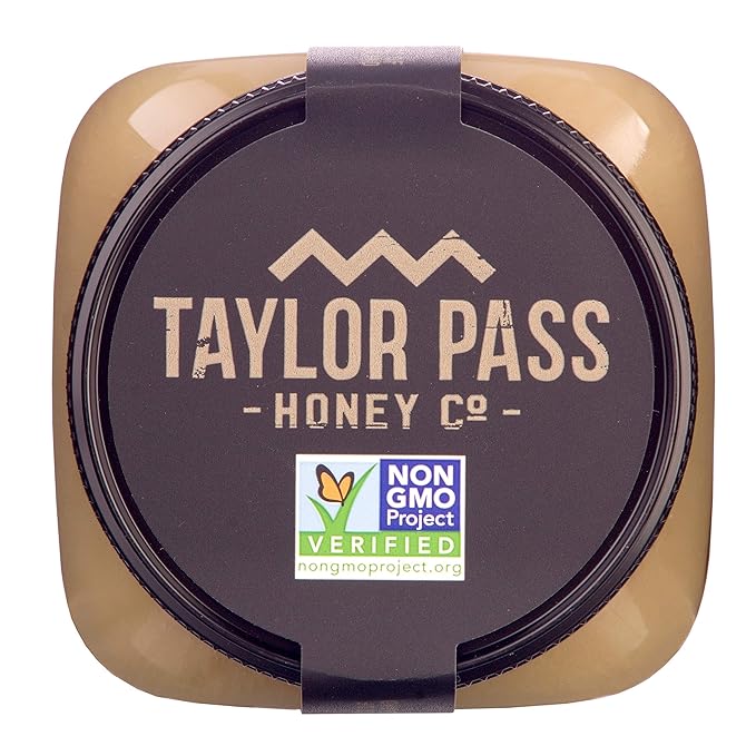 Taylor Pass Honey Co Creamed Clover Honey | Raw Creamed New Zealand Honey | Naturally Sweet & Velvety | Non-GMO, Halal, B Corp Certified | BPA-Free Jar | 1 lb 1.6 oz