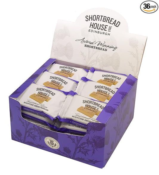 Shortbread House of Edinburgh Truly Handmade Original Recipe Shortbread Fingers, 1.8oz Packet (Pack of 36)