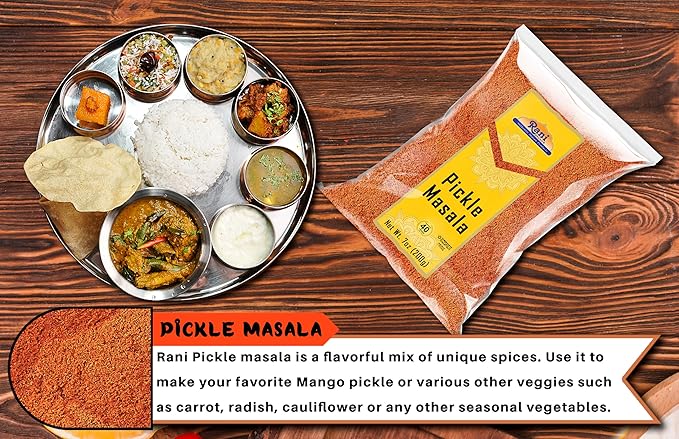 Rani Pickle (Achar) Masala Indian Spice Blend 7oz (200g) ~ All Natural | Vegan | Gluten Friendly | NON-GMO | Kosher | No colors | Indian Origin