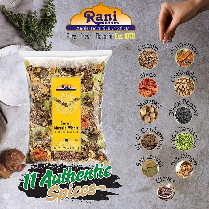 Rani Garam Masala Indian 11 Whole Spices Blend 28oz (800g) ~ All Natural, Salt-Free | Vegan | No Colors | Gluten Friendly | NON-GMO | Indian Origin