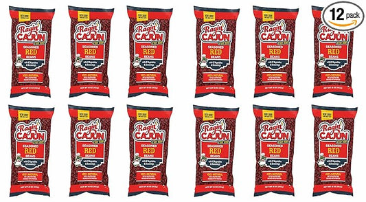 Seasoned Red Beans 16 oz Ragin Cajun (Pack of 12)