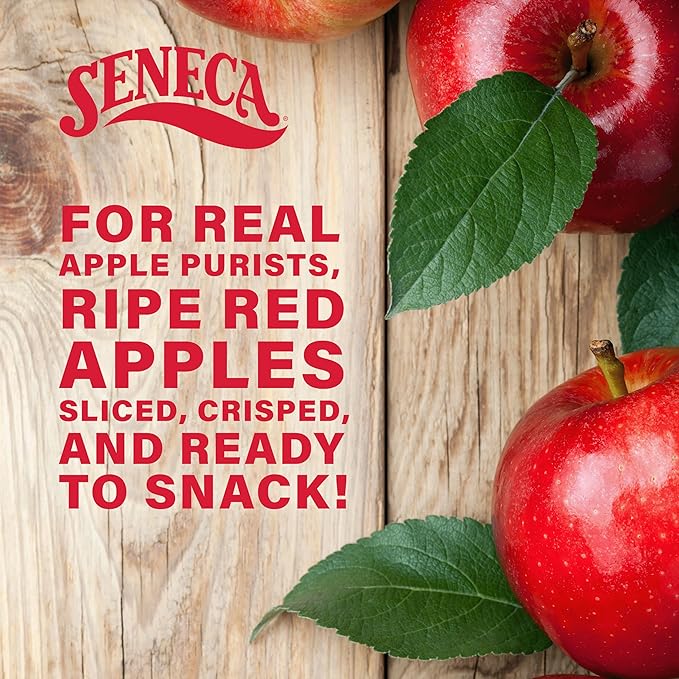 Seneca Original Apple Chips | Made from Fresh 100% Red Delicious Apples | Yakima Valley Orchards | Seasonally Picked | Crisped Apple Perfection | Foil-Lined Freshness Bag | 2.5 ounce (Pack of 12)