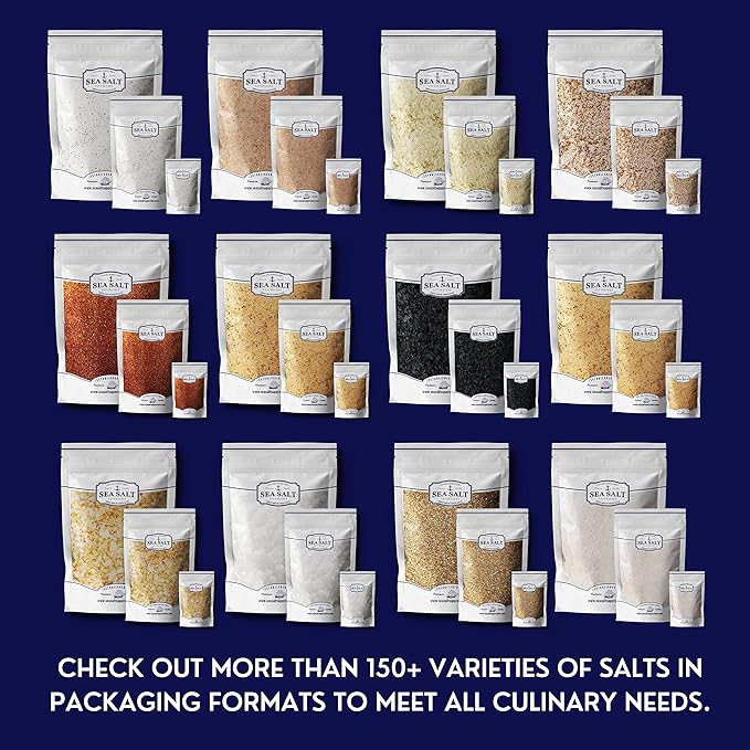 Bacon Seasoning Alderwood Smoked Sea Salt, Bacon Infused Cooking and Finishing Salt, 5 oz Bag.