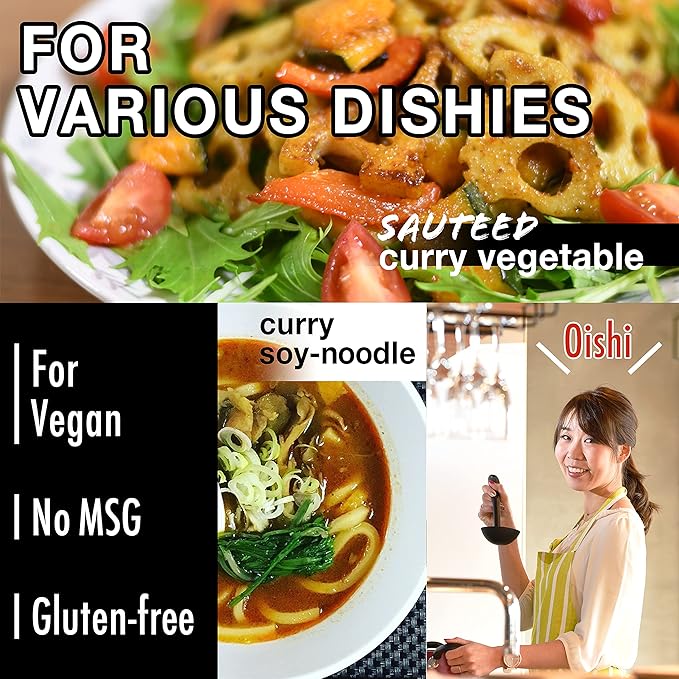 YAMASAN KYOTO UJI Curry - Japanese Food - Vegan Food - Japanese Curry Powder, Plant Based, Gluten Free, No Chemical Seasoning, FOR 4-5 DISHES, 5.29oz(150g)
