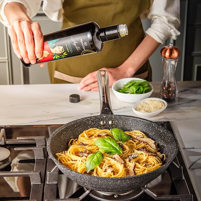 NVG NOVAVERA Ayvalik High Polyphenol Rich Olive Oill, Delicate & Fruity With Fresh Notes of Green Apple, Evoo World Ranking Top 5, Low Acidity, Early Harvest, Cold Pressed, 16.9 oz