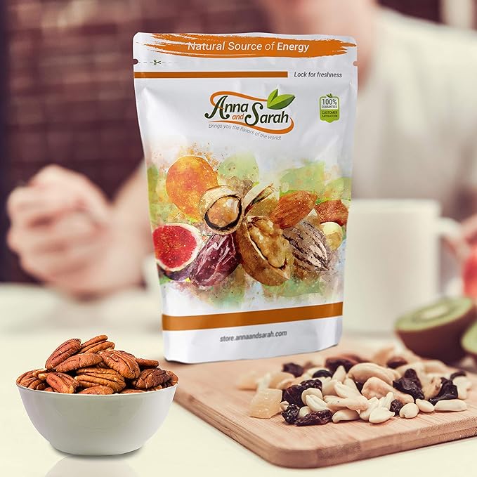 Anna and Sarah Fancy Raw Pecans in Resealable Bag, 3 Lbs