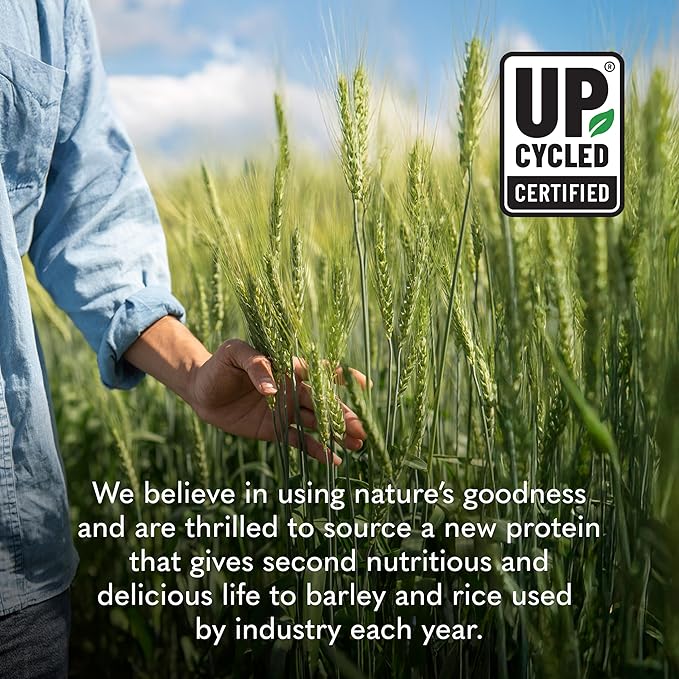 Garden of Life Plant-Based Sprouted Barley Protein, Vanilla Caramel with 21g Protein, 0g Sugar & Clean Ingredients, Upcycled Barley, Probiotics, Non-GMO, use in Shakes, Smoothies & Baking, 20 Servings
