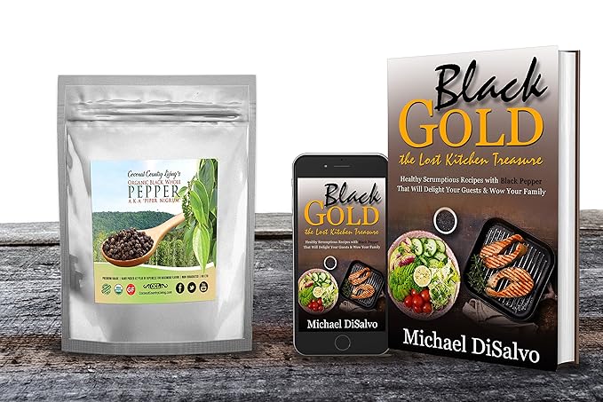 Organic Whole Black Peppercorns for Grinder Refill - 16 oz / 1 lb, Premium Whole Black Pepper Packed Fresh, Aromatic and Flavourful Spice, Non-GMO, Fair Trade