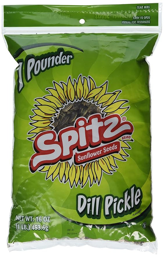 Spitz Sunflower Seeds Dill Pickle, 1 Pound Bag (Single)
