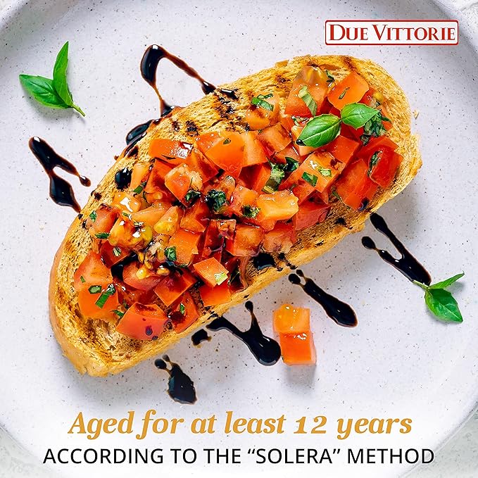 Due Vittorie Traditional 12 Year Aged Balsamic Vinegar of Modena DOP - Aceto Balsamico di Modena Tradizionale Affinato - Best Score From The Consortium - 3.38 fl oz (100ml) - Pack of 1