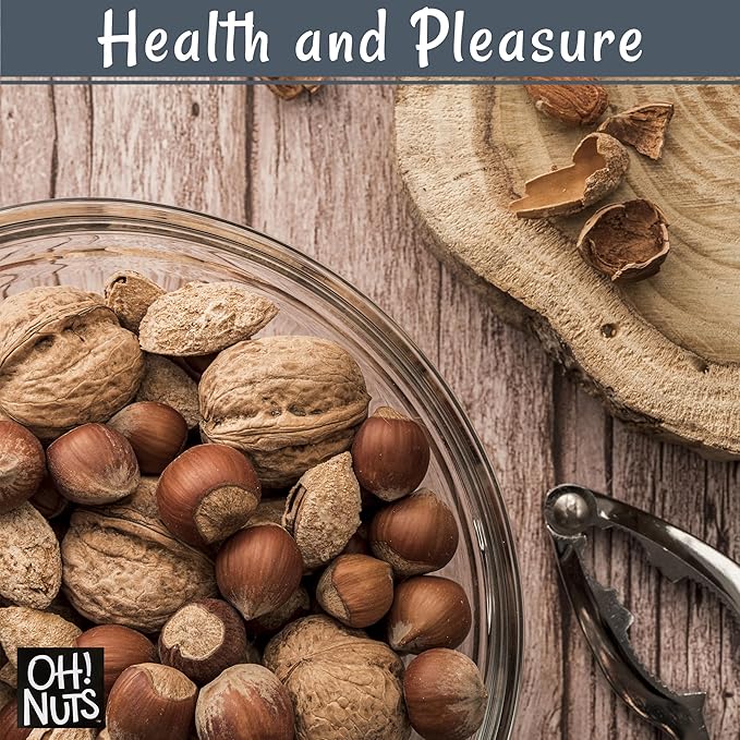 Oh! Nuts Mixed Nuts in Shell - Jumbo Raw Nuts - 2 lb - 100% Natural Mixed Nuts in Shell Assortment
