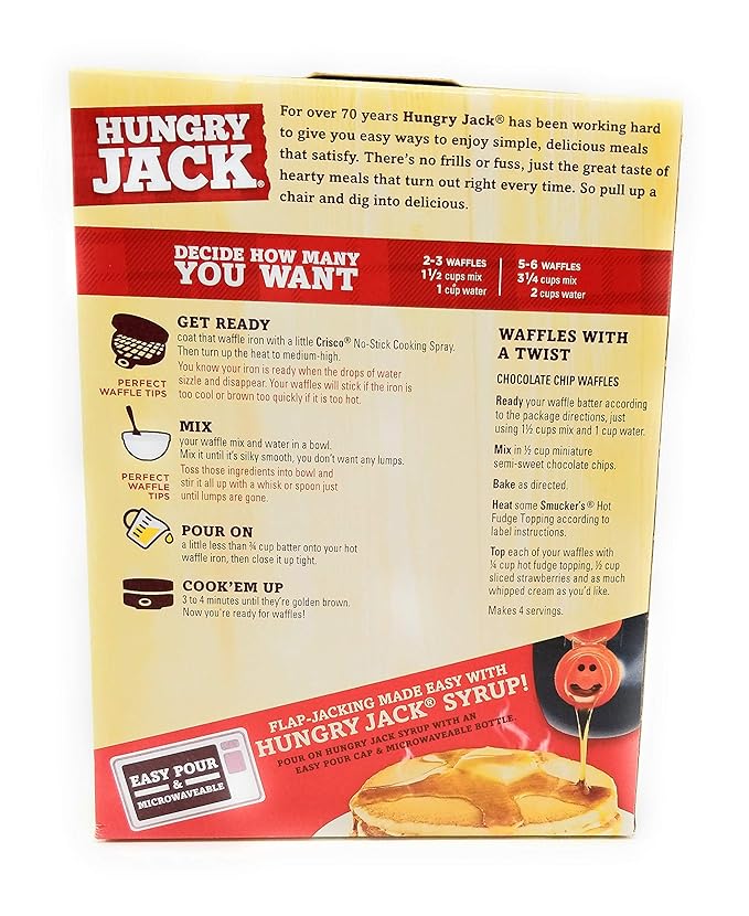 Hungry Jack Complete Belgian Waffle Mix (Pack of 2)