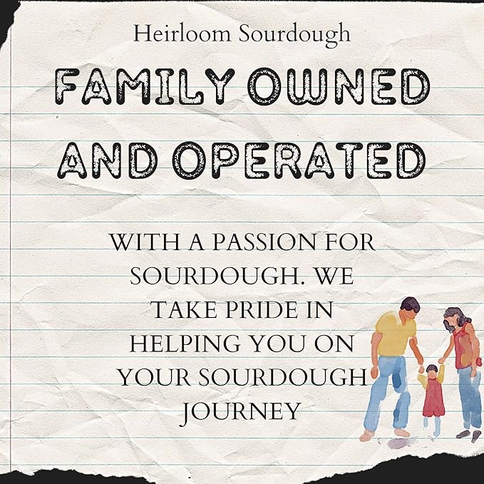 100 Year Old San Francisco Sourdough Starter | Our Great Grandfather's Starter from 1916 | Easy to follow instructions | Includes detailed instructions and recipe |