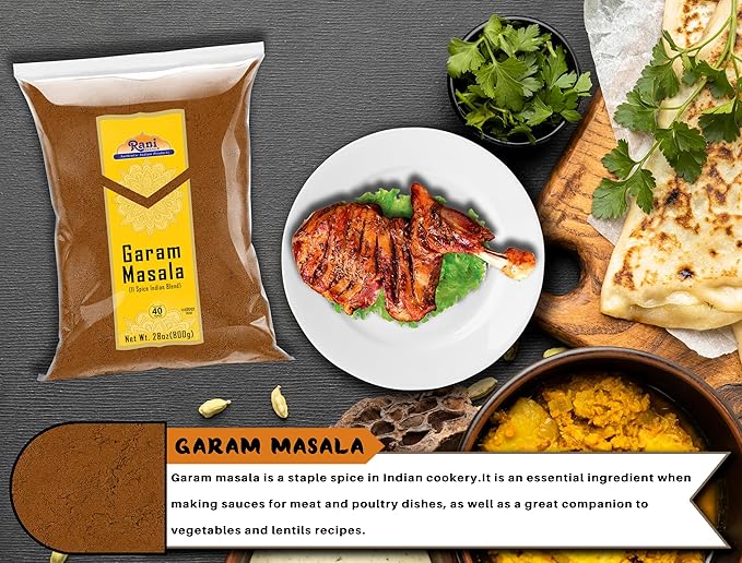 Rani Garam Masala Indian 11-Spice Blend 28oz (800g) ~ All Natural, Salt-Free | Vegan | No Colors | Gluten Friendly | NON-GMO | Kosher | Indian Origin