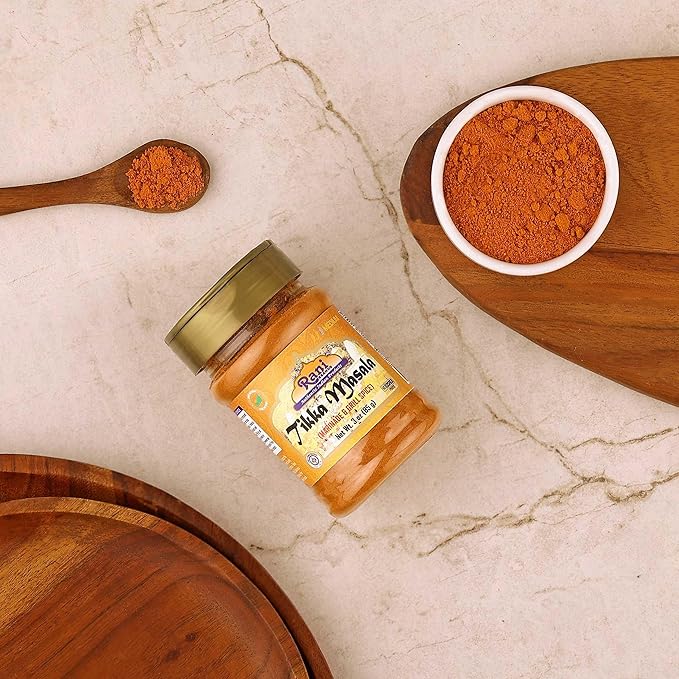 Rani Tikka Masala Indian 7-Spice Blend 3oz (85g) PET Jar ~ All Natural | Salt-Free | Vegan | No Colors | Gluten Friendly | NON-GMO | Indian Origin