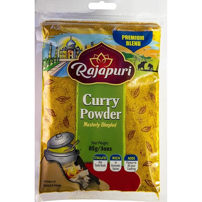 Rajapuri Mixed Spices | Mild Curry 85g / 3 Ounce | Perfect For Meats, Poultry And Fish. Vegan Friendly