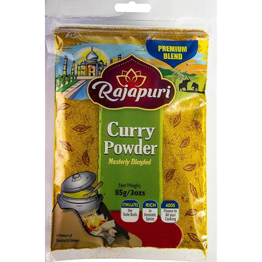 Rajapuri Mixed Spices | Mild Curry 85g / 3 Ounce | Perfect For Meats, Poultry And Fish. Vegan Friendly