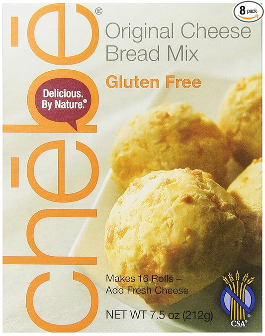 Chebe Bread Original Cheese Bread Mix, Gluten Free, 7.5-Ounce Bags (Pack of 8)