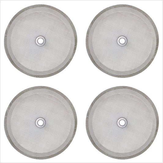 Ruilida 4pcs french press filter screen,Universal 1000 ml, 34 Oz, 8 Cup French Press Coffee Makers