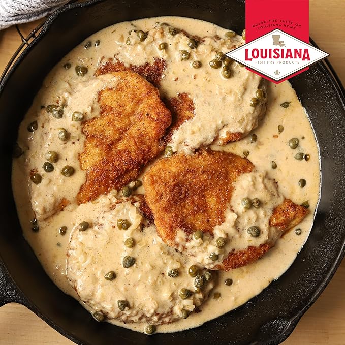 Louisiana Fish Fry Products Classic Fried Chicken Keto Seasoned Coating Mix ??5 oz, Pack of 6 ??Bake, Deep Fry, & For Use in Air Fryer ??Delicious & Crunchy Texture