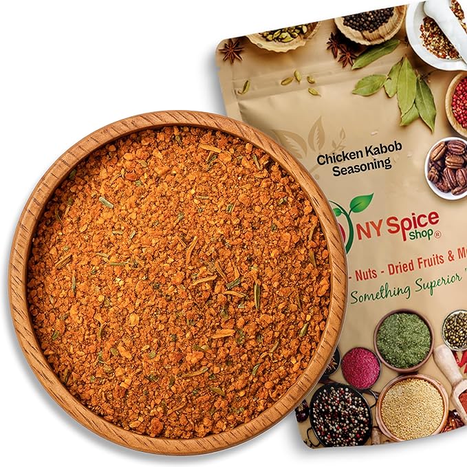 NY Spice Shop Chicken Kabob Seasoning - 6 Ounce Spicy Chicken Breast Kabob Mediterranean Spicy Smoked Chili Seasoning - Natural Gyro Greek Spice Pepper
