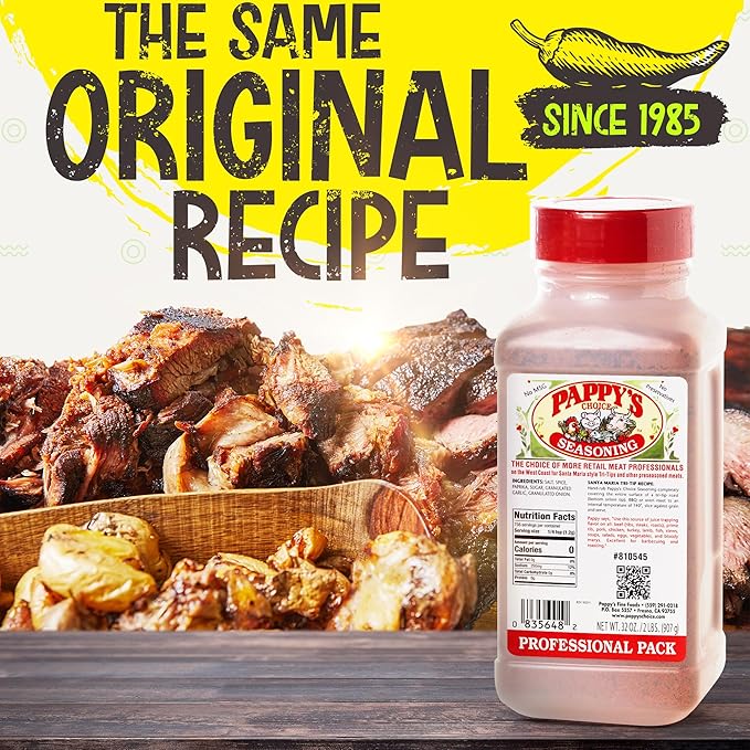 Pappy's Choice Seasoning - Original. All-in-One Gourmet Steak & Meat Rub for Grilling | Perfect for Steaks, Beef, Burgers, and BBQ | Premium Rubs & Seasonings for All Meats, Salads, Veggies, Sea Food and more!