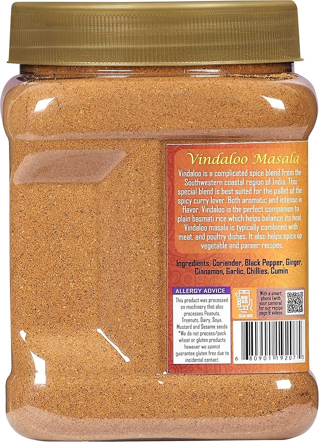 Rani Vindaloo Curry Masala Indian Spice Blend 16oz (1lb) 454g PET Jar ~ All Natural | Salt Free | Vegan | Gluten Friendly| NON-GMO | Kosher | No colors | Indian Origin