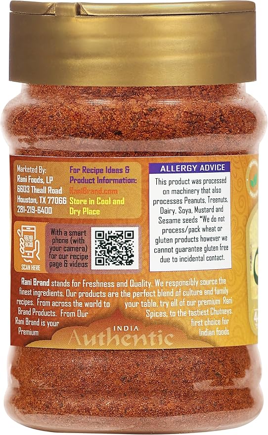 Rani Vindaloo Curry Masala Indian Spice Blend 3oz (85g) PET Jar ~ All Natural | Salt Free | Vegan | Gluten Friendly| NON-GMO | Kosher | No colors | Indian Origin