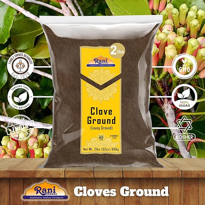 Rani Cloves Powder (Laung) Indian Spice 32oz (2lbs) 908g Bulk ~ All Natural, Gluten Friendly | Non-GMO | Kosher | Vegan | Indian Origin